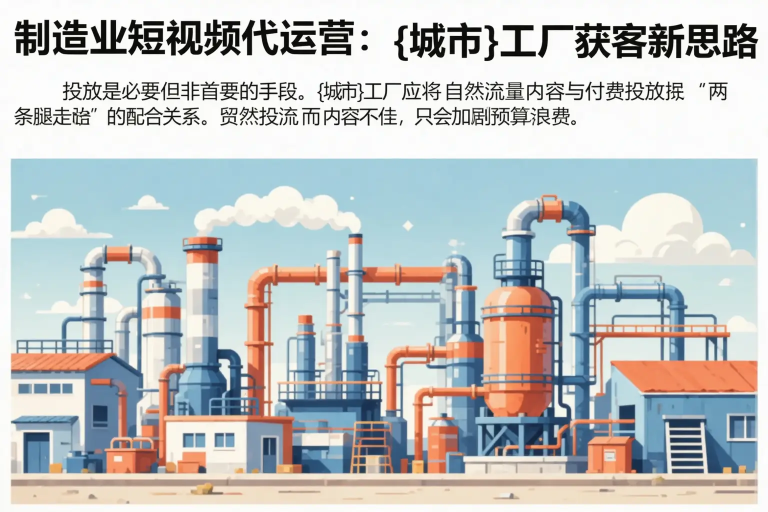 制造业短视频代运营:三水工厂获客新思路